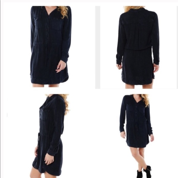 $100+ OFF! Anthropologie Cloth & Stone: Navy Dress - Picture 2 of 8